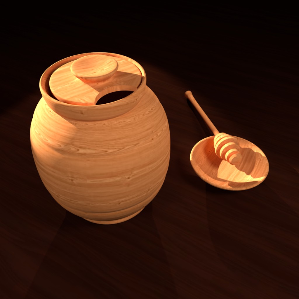 Wooden Honey Jar preview image 1